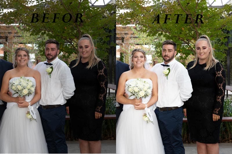 Wedding Photo Color Correction Service